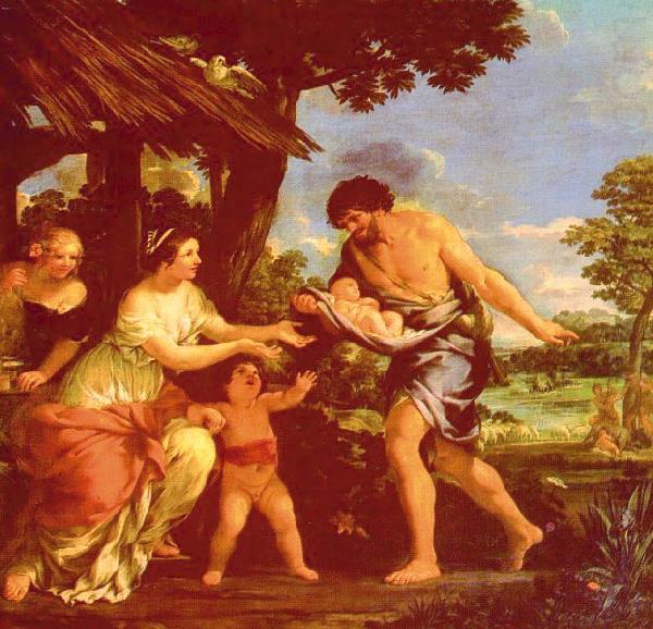 Pietro da Cortona Romulas and Remus Brought Back by Faustulus china oil painting image